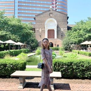 Purple romantic dress